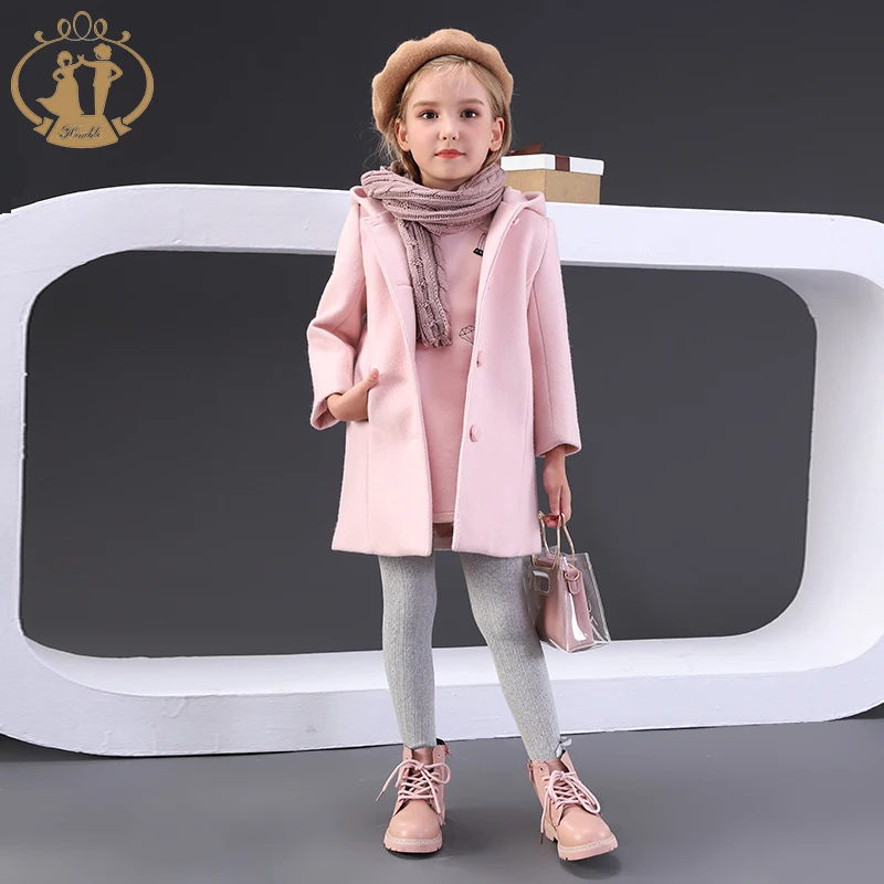 Nimble Kids Baby Little Coats For Winter Pink European Winter Coats Fashionable Good Quality Wholesale Kids Jackets