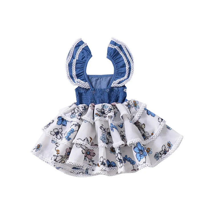 
Toddler Infant Kaftan Kids Cotton Clothes Summer Lolita Casual Baby Girl Dress 