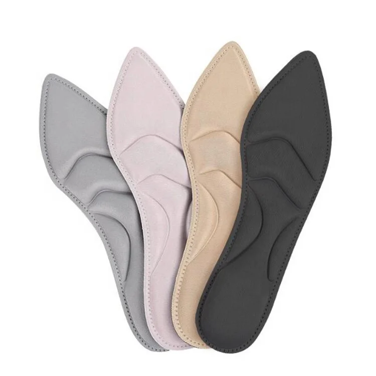 2019 New Design Breathable  4D Massaging Insole Memory Foam Insoles Pointy Women High Heel shoe Insole for Shock Absorption