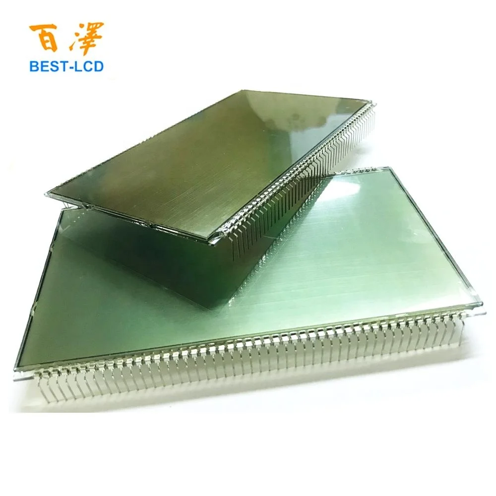 66 LCD Custom Size Monochrome 2 rows of 7 Segments 6 digits 96 pins LCD Panel Display for Fuel dispenser/Petrol Pump/Gas Machine