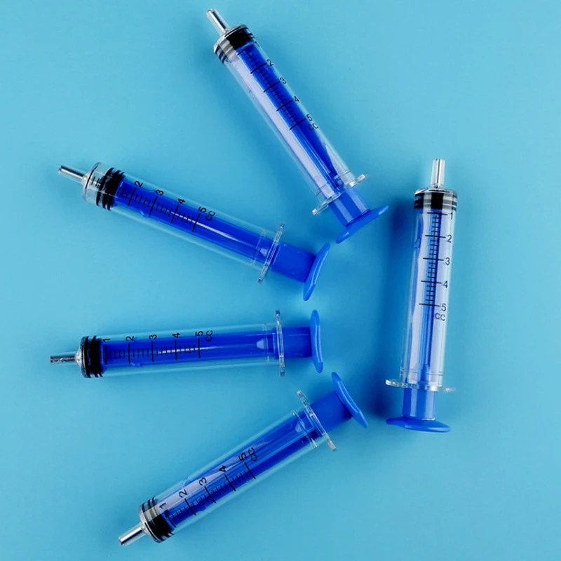 Медицинский 5 мл синий guidewire шприц с CE ISO