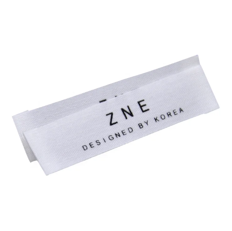 Garment woven label clothes printed label and tags for clothing accessories