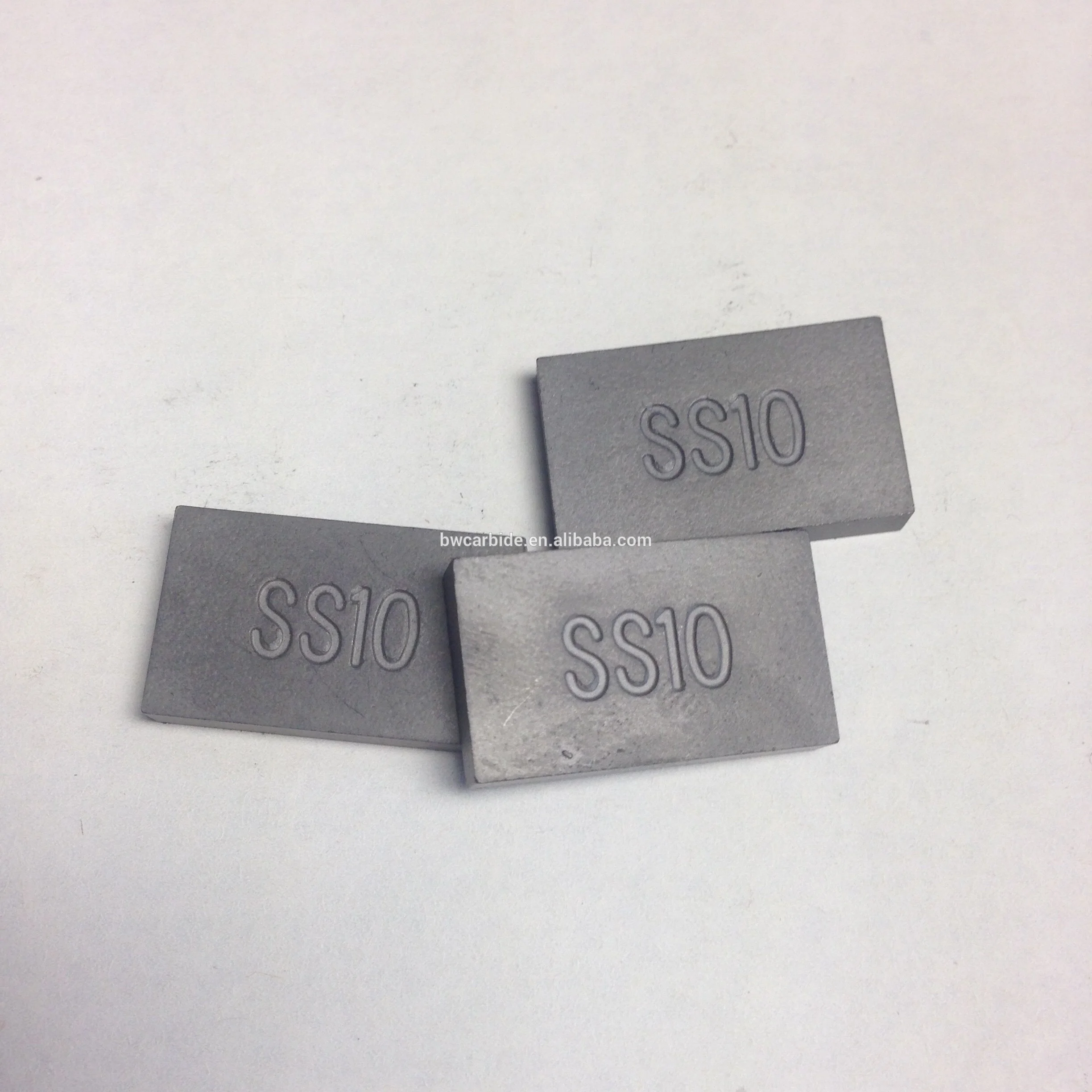 Tungsten Carbide SS10 tips for Lime Stone cutting 20X12X3