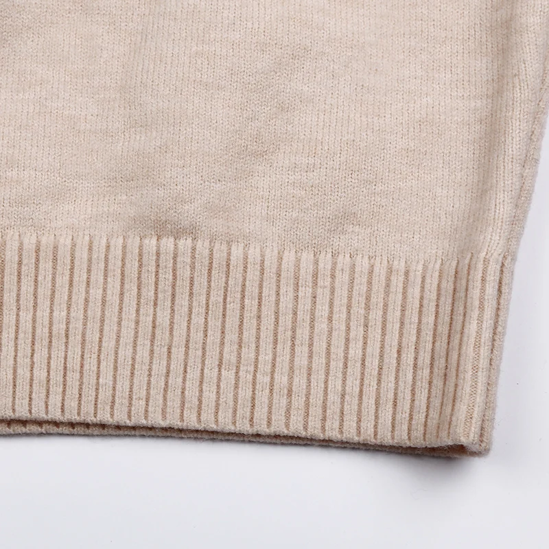 Женский модный однотонный шерстяной свитер, чистый Женский кашемировый свитер с круглым вырезом