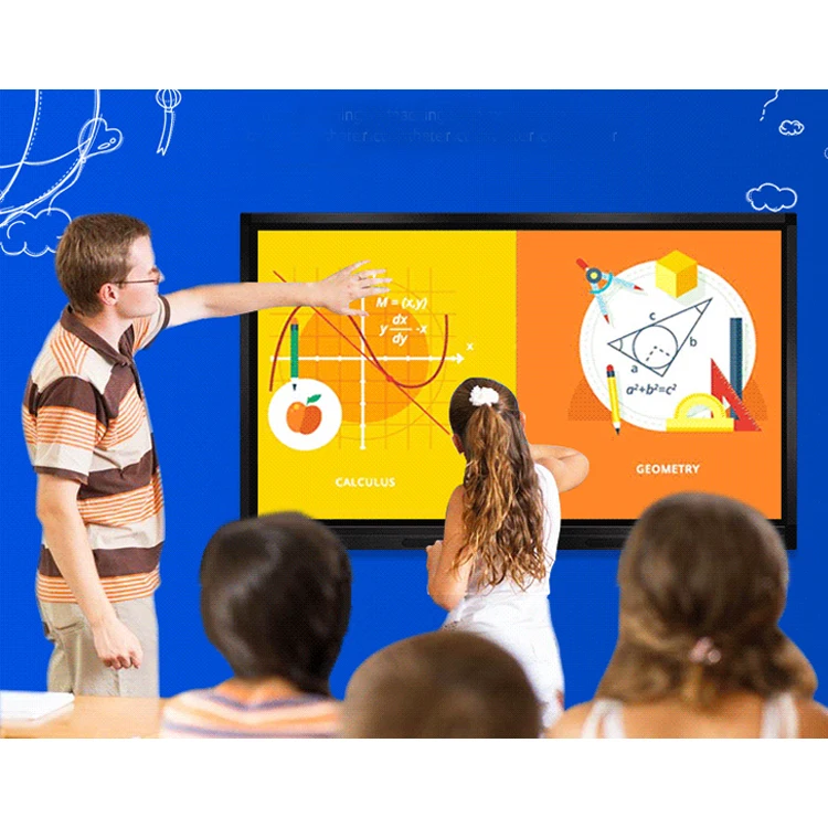 
School Office Presentation Infrared Interactive LCD Touch Screen Monitor 55inch 65inch 75inch 86inch 