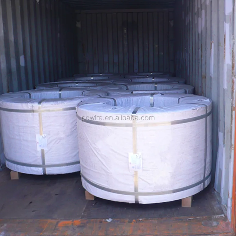 12.7mm PC Strand prestressed concrete 7-wire strand