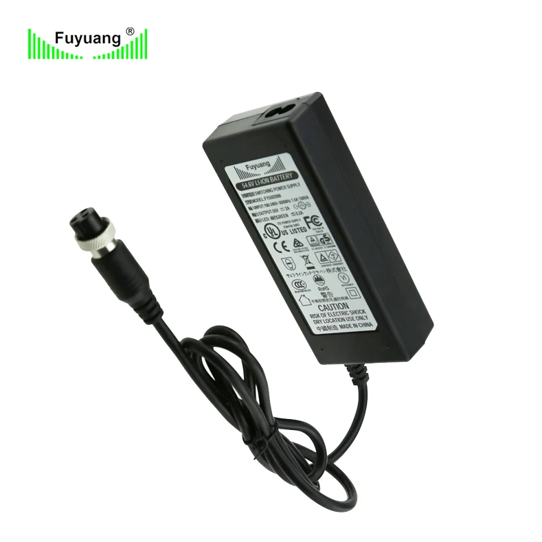 Fuyuan battery charger 12v li-ion battery charger with customizable plug