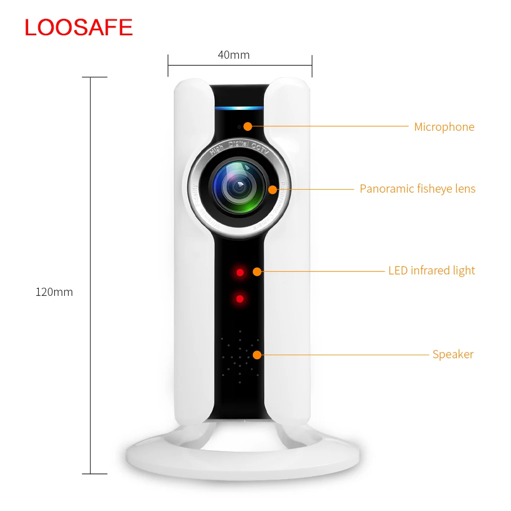Новый HD 720P 180 градусов угол обзора панорамный беспроводной fisheye объектив Мини wifi дверной Звонок камера