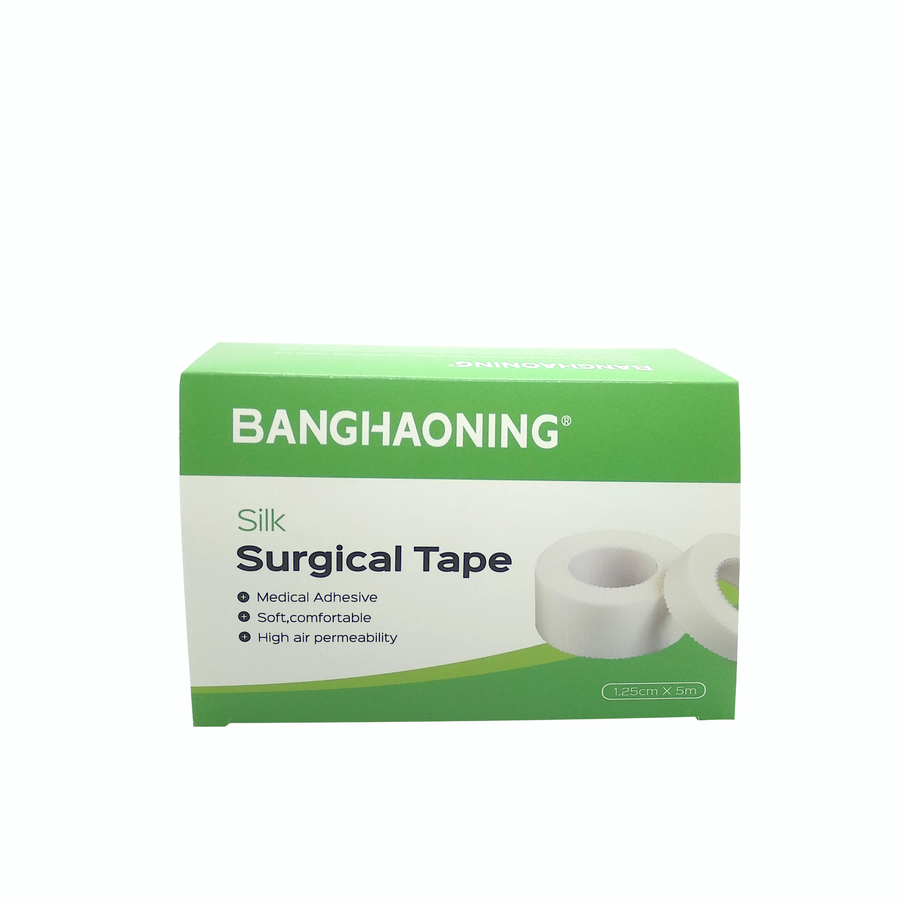 CE ISO 1.25cmX5m New medical consumable surgical disposable white Silk micropore Tape