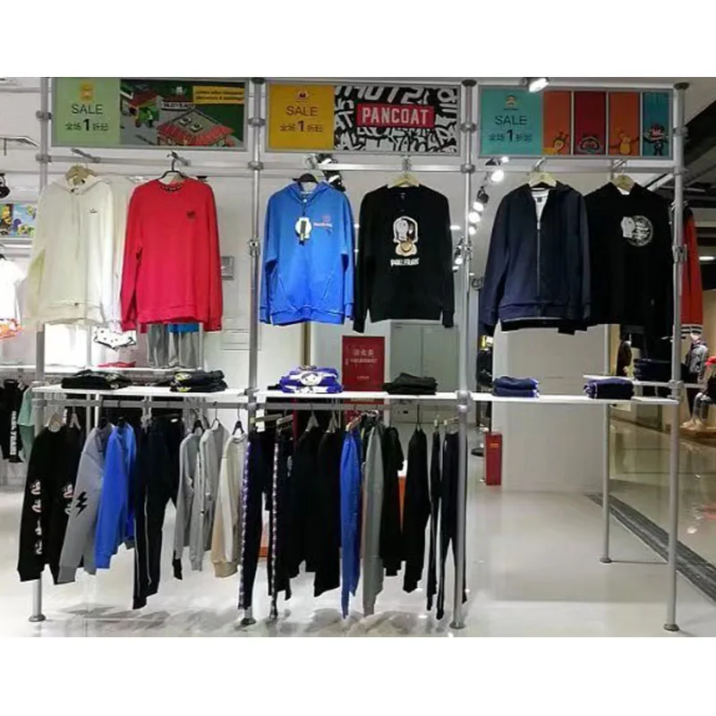 clothing displays trade shows/Shop display rakcs, men clothes store fixtures and displays