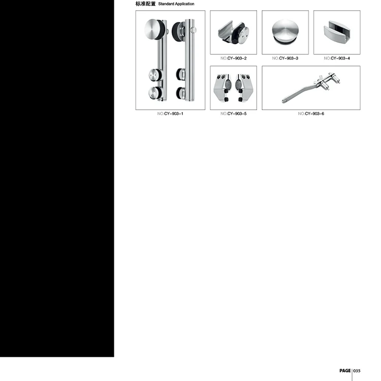 High Quality Large Sliding Glass Cabinet Doors hardware