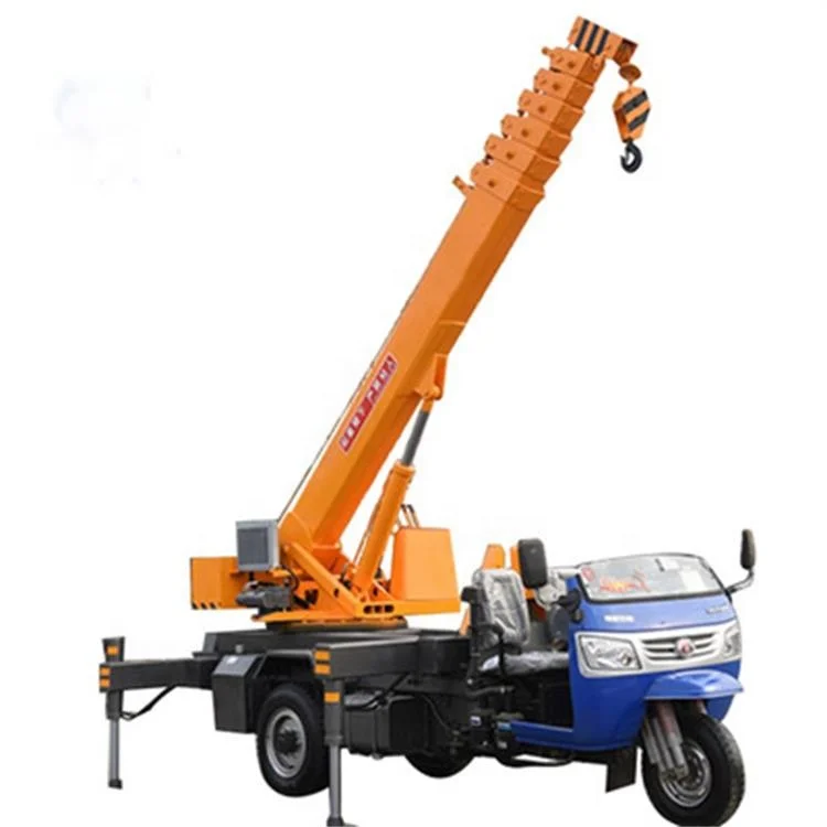 Good performance small Mobile Hydraulic Tricycle Crane