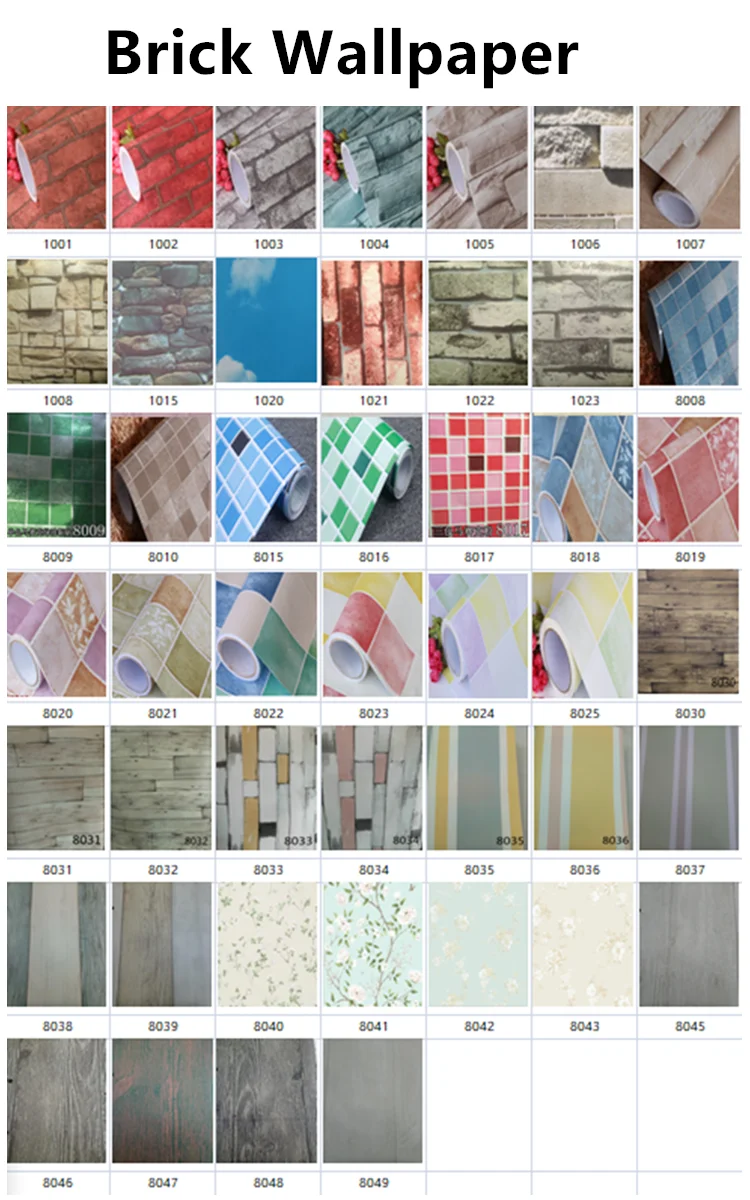 Brick 3D Wallpaper Foam Wallpaper PE Foam Crash Wall Paper Waterproof Paper Back Vinyl Wallpapers Acrylic Adhesive Glue Modern