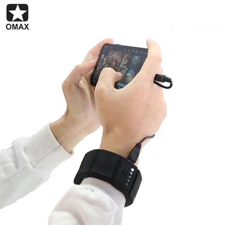 Power Bank Bracelet Wrist Portable Battery Silicone Band Powerbank 1500mAh Phone