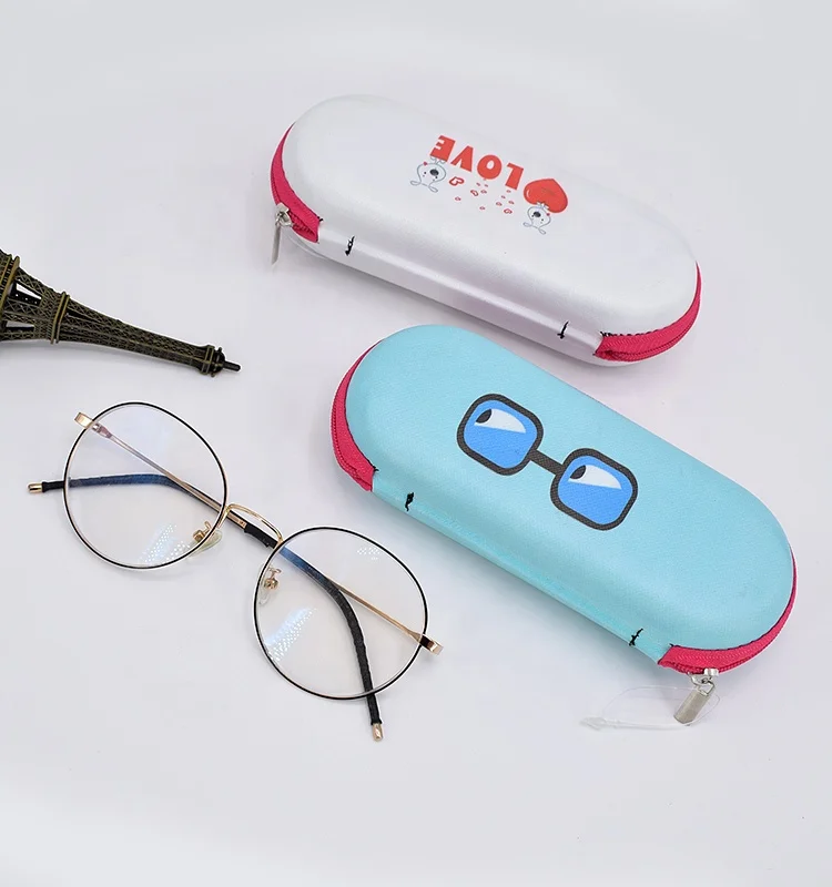 Children customized cute EVA zipper optical spectacles kids glasses cases