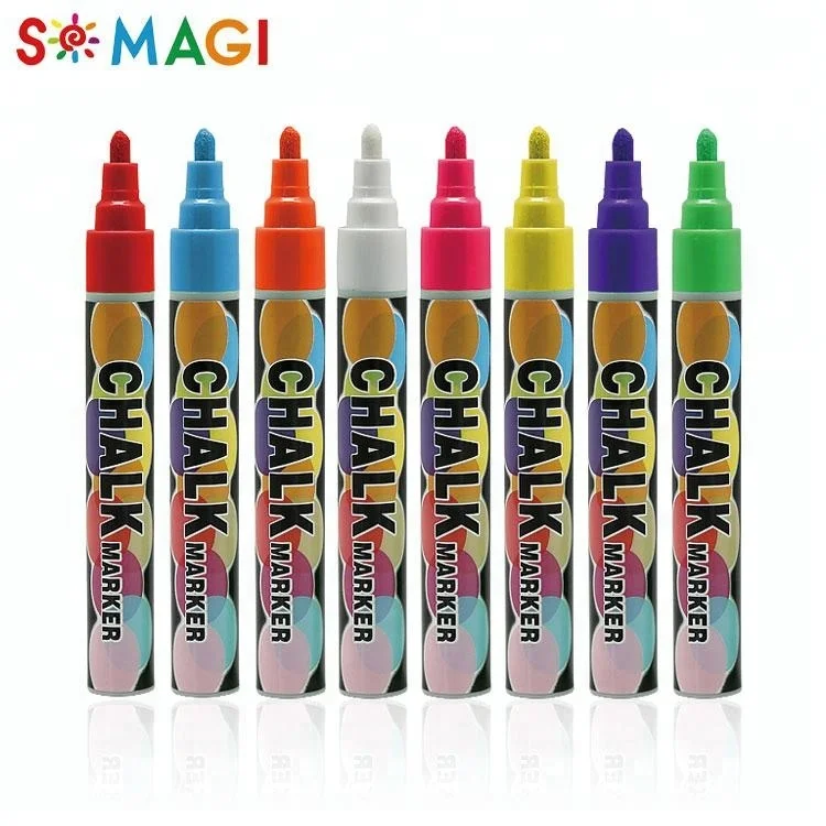 Promotion 8 colors dry erase reading easy to erase Liquid Chalk