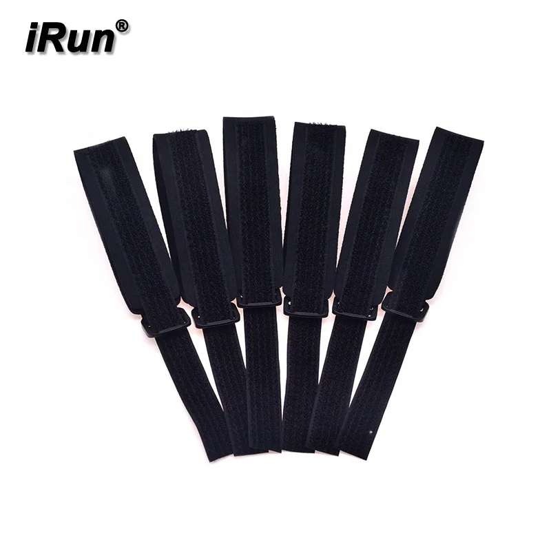 iRun Hook And Loop Padded Ankle Strap For Race Running Triathlon Adjustable Timing Chip Bracelets with customized packag service