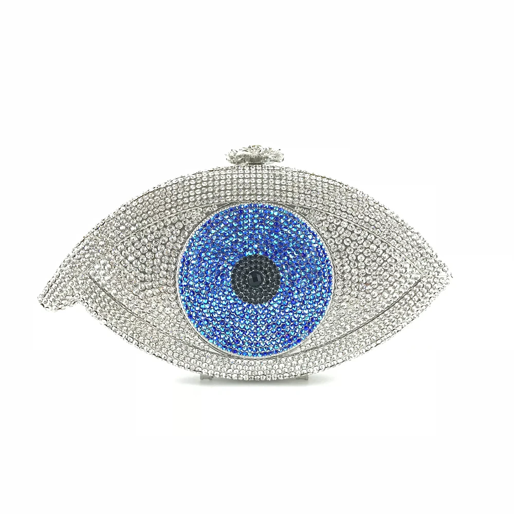 
OC3467 China supplier evening bag handmade evil eye crystal purse handbags 