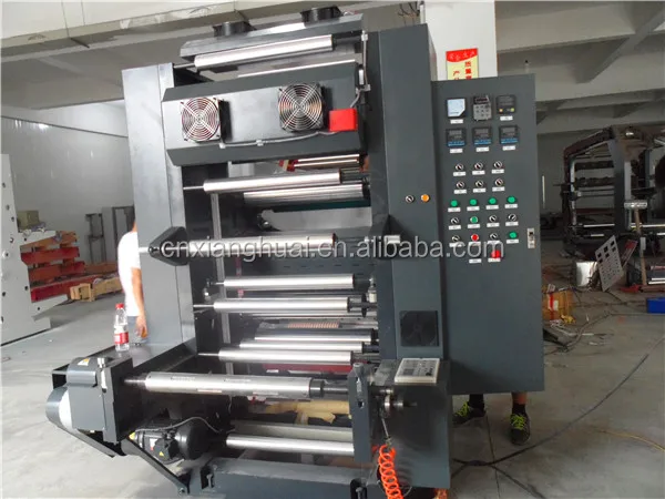 Paper Nonwoven Plastic Four Colors Shopping Bag Printing Machine Flex Printer