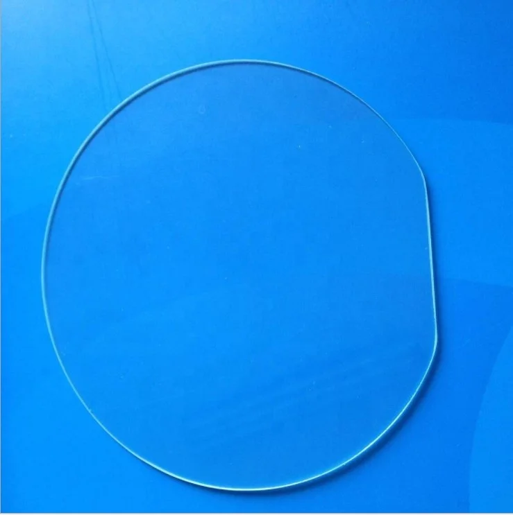 3mm round transparent tempered glass discs