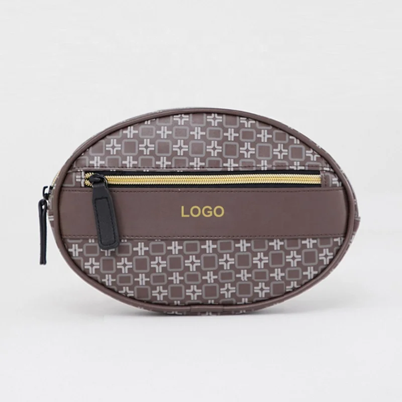 
2019 High Quality Vintage Ladies Printed Fanny Pack Custom Leather Waist Bag For Men 