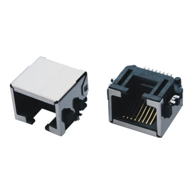 Xyfw Ultra-thin Ultralow Type Low Profile Ethernet Connector Panel Mount Rj45 With Magnetics