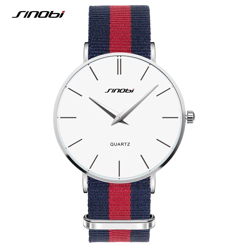 SINOBI Mens Watch Top Brand Luxury Ultra Thin Fashion Watches Quartz Wristwatches Waterproof Relogio Masculino Reloj Hombre