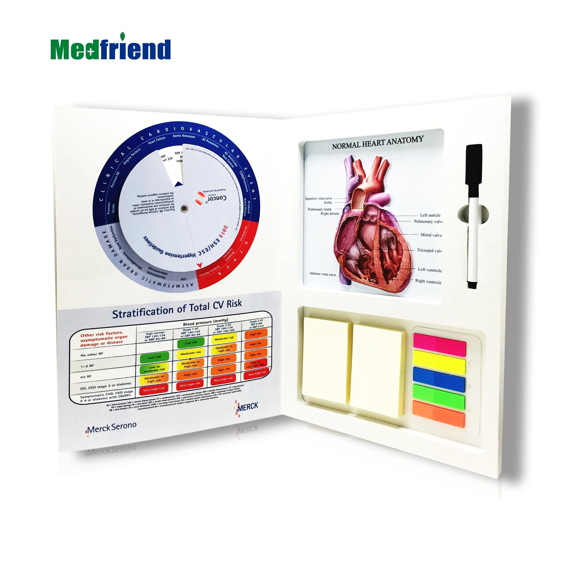 
3D Anatomical Chart Book with Medical Wheels- Topic: the Heart Many Designs Available 