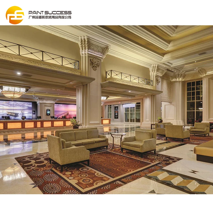 Custom Made Luxury Hotel Lobby Furniture Set, Hotel Lobby Sofa