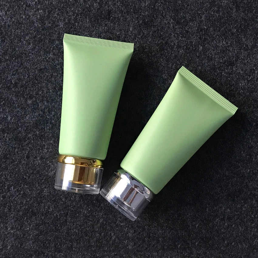 50g Green Frosted empty Facial cleanser soft tube Hand cream Cosmetic hose Aloe vera gel plastic squeeze tube
