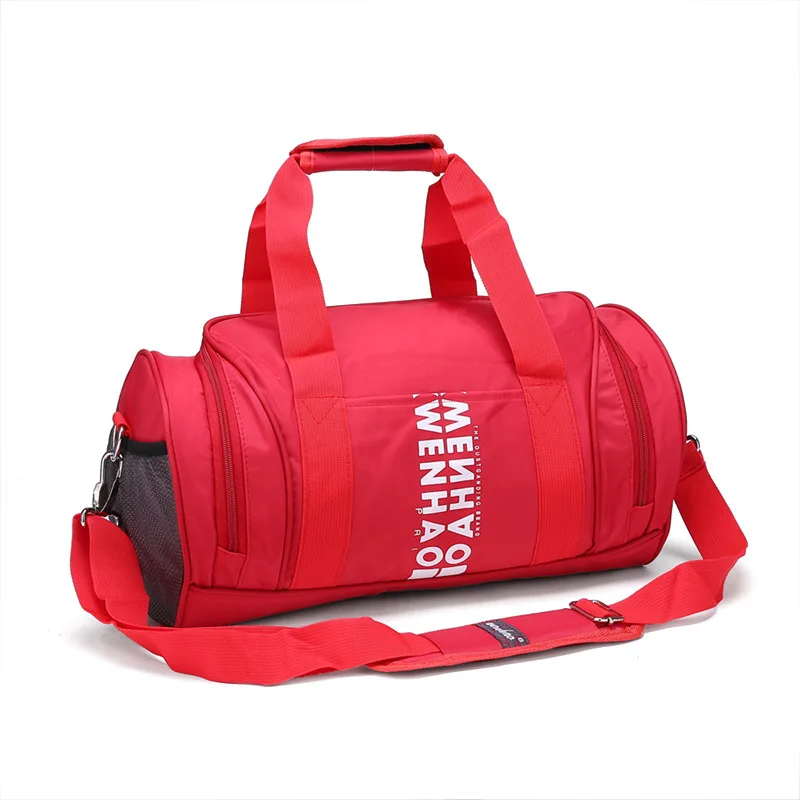 YS-B027 Waterproof foldable sports travel bags gym duffel bag with shoe compartment