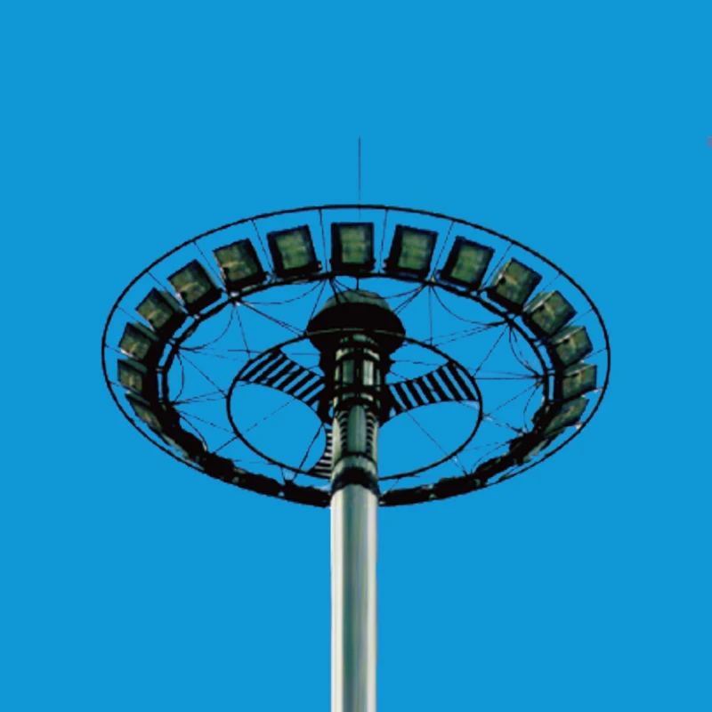Football stadium post 30m high mast lighting pole drawing