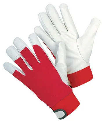 Cheap abrasion resistance pigskin leather mechanic gloves