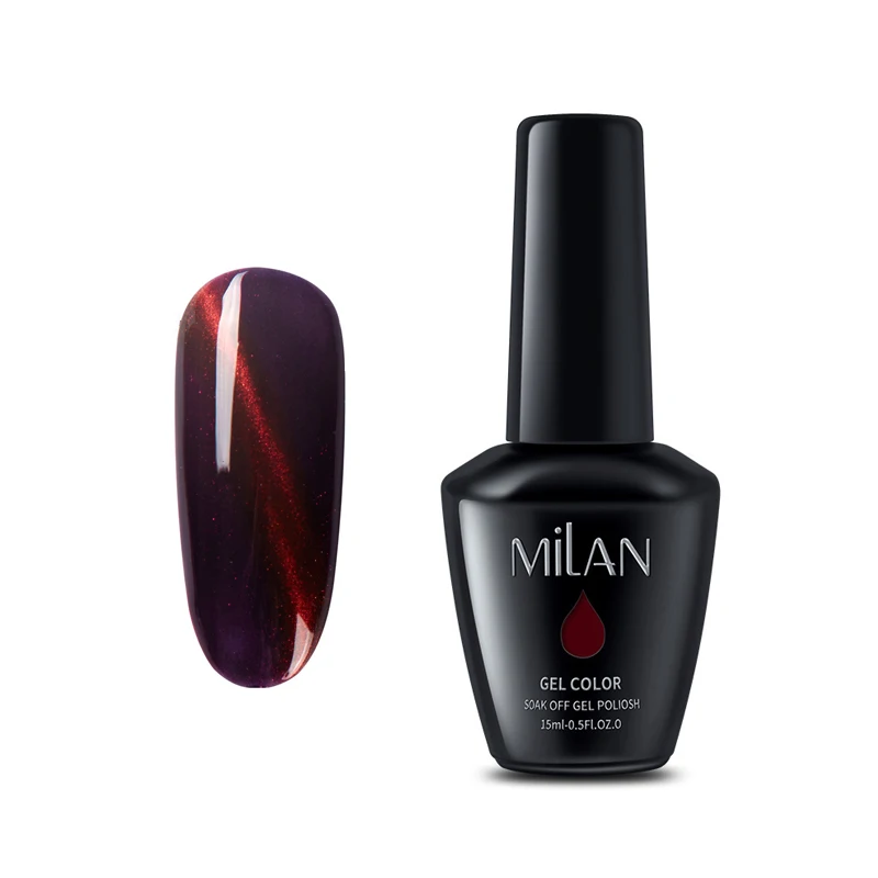 15 ML Nail Art Semi Permanent Soak Off Purple Cat Eyes Magnet Gel Polish LED UV Gel Nail Polish Magnetic Gel