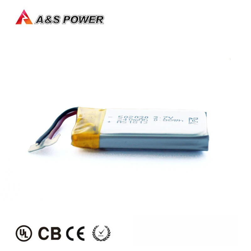 Цифровые продукты батареи 502030 3 7 в 240 мАч Втч литий-полимерная батарея с KC UL CB