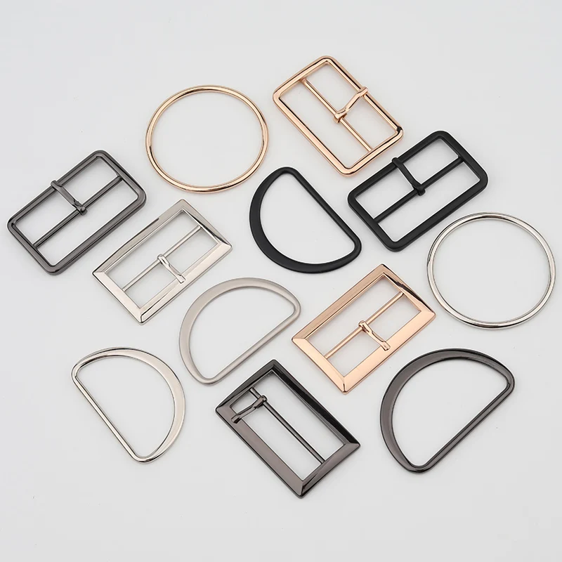 D кольца с круглой металлической пряжкой для одежды и сумок