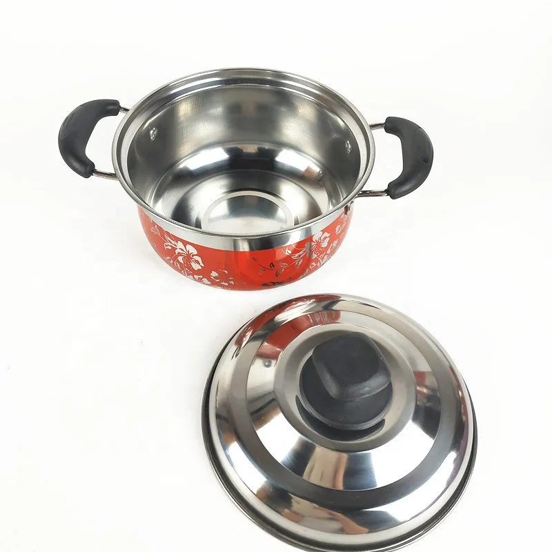 4Pcs stainless steel nonstick cookware sets kitchen cooking pot set