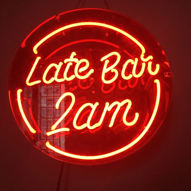 Latest wholesale high quality delivery time is about 7 days personalized neon sign with acrylic board personalized