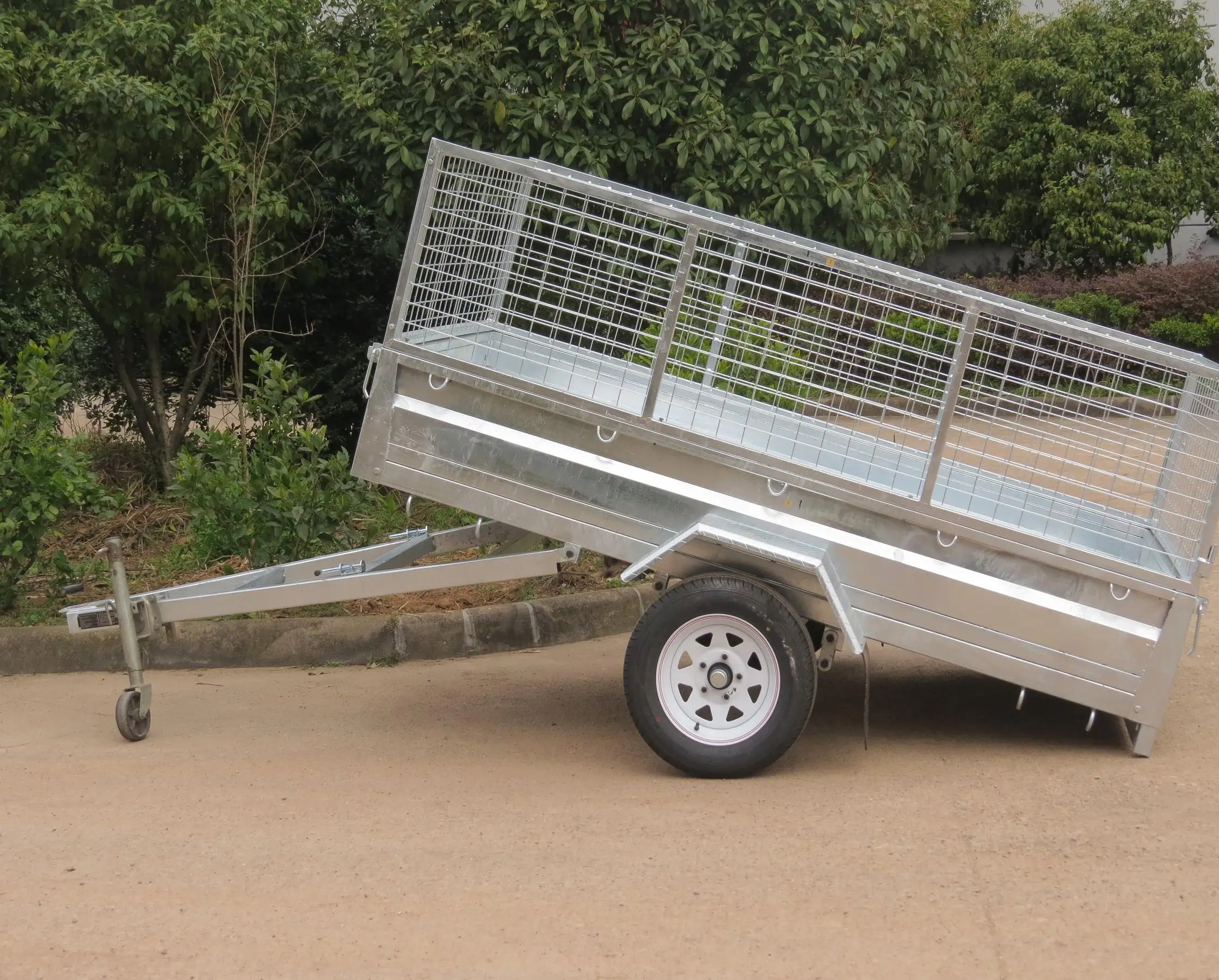 heavy duty latch tilting box trailer