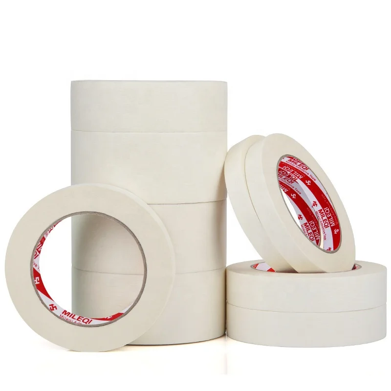 
Mileqi good quality high adhesive multi purpose custom washi masking crepe paper tape 