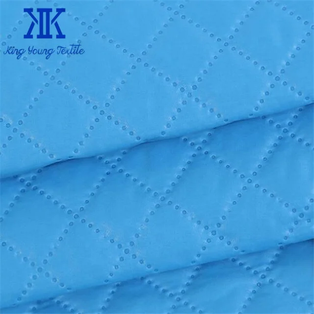ultrasonic quilted fabric for varsity jacket / quilted down coat fabrics / quilted padding fabric