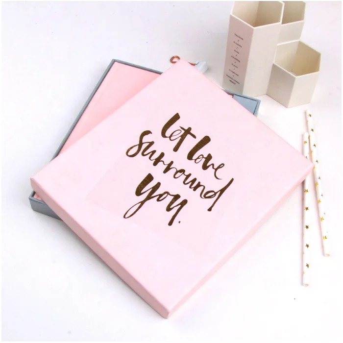 customized hardcover pink notebook organizer notebook set with pen