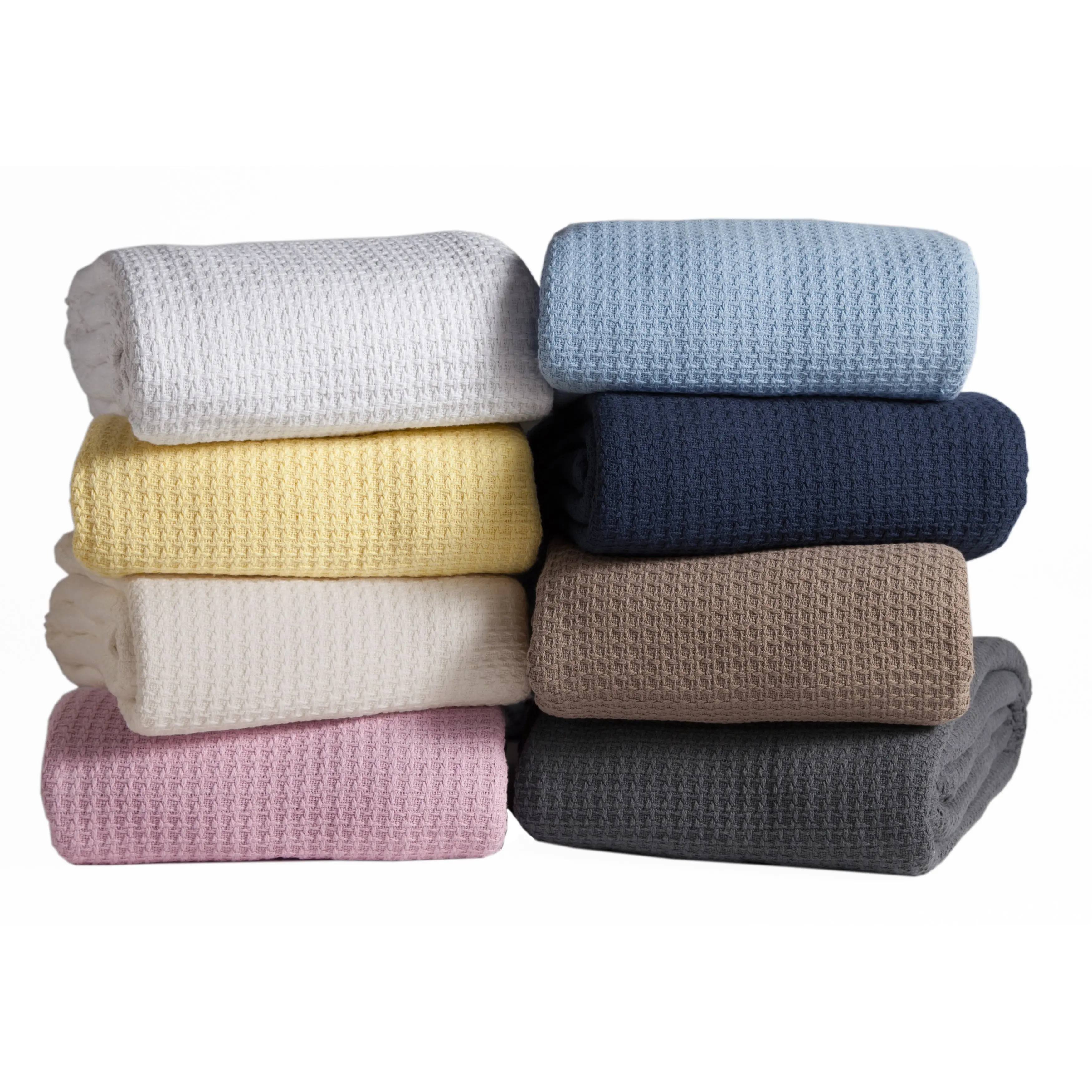 Grand Hotel All Size Woven100 Cotton Throw Waffle Blanket
