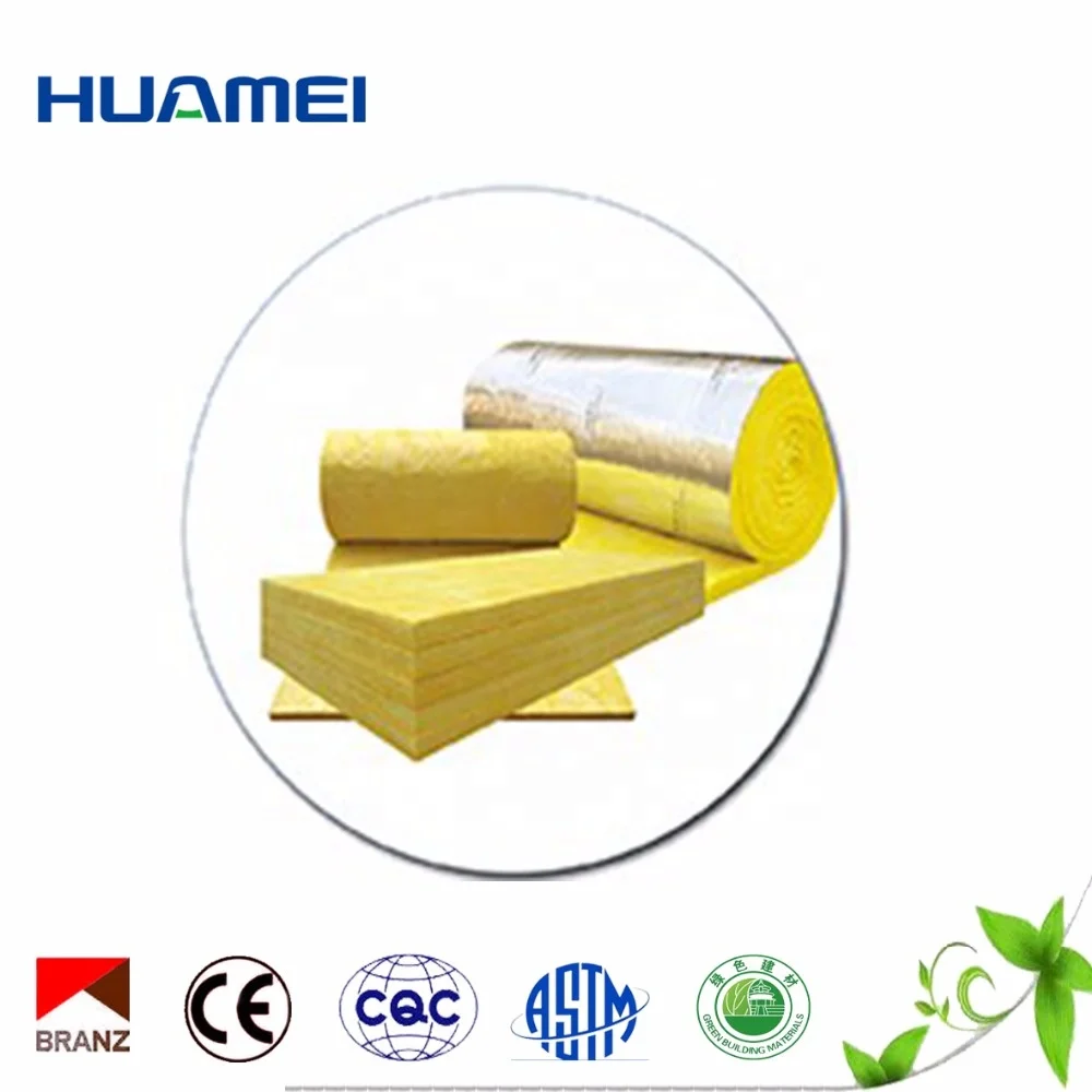 
Glass Wool Blanket Felt Roll Construction Material Soundproof Insulation 