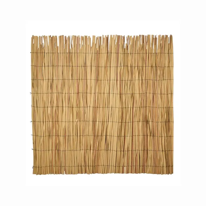 Artificial Garden Decor Plastic PP Fiber Reed Shape Fence