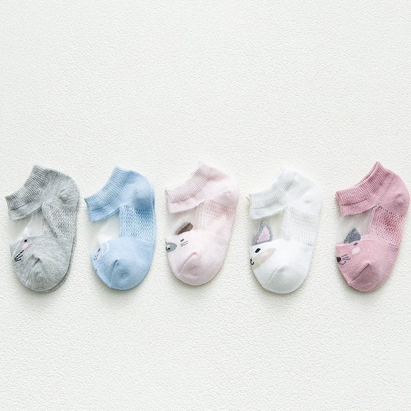 Solid candy color short cotton baby socks soft cute and breathable