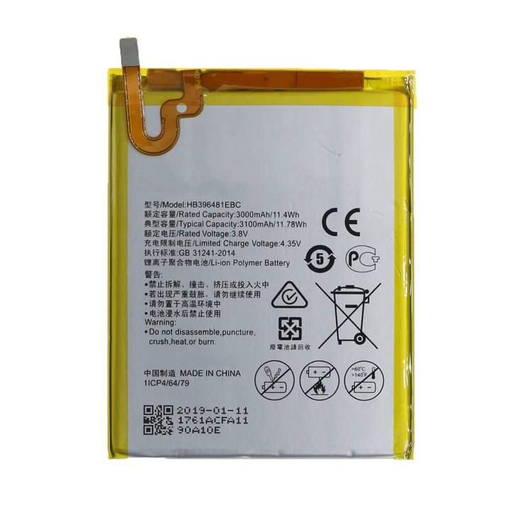 Новые оригинальные перезаряжаемые батареи HB396481EBC батарея для смартфона Maimang4 для замены Huawei Maimang 4