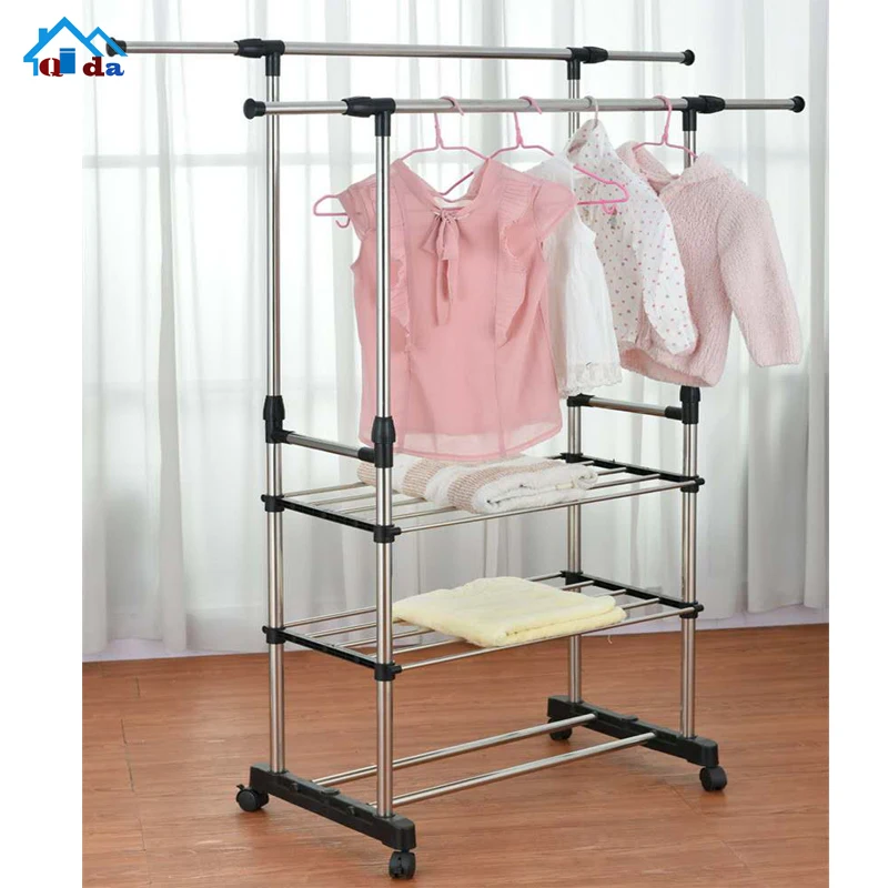 
Portable Stainless Steel Cloth Hanger For Shops Cloth Drying Rack  (62089164548)