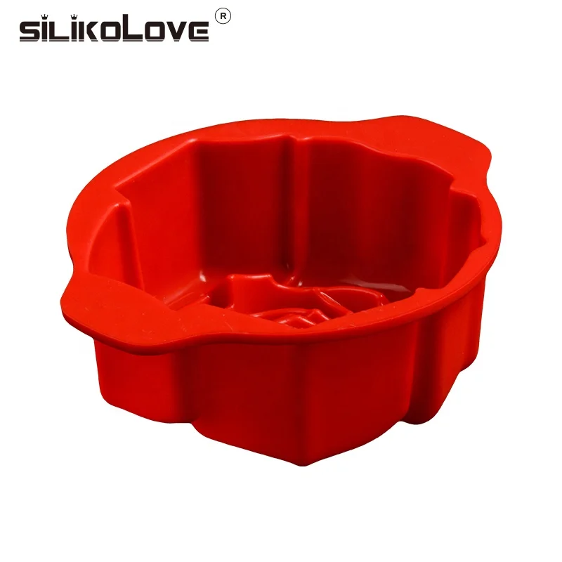 Beautiful Rose Shape Home Bakeware Mold for Cake DIY Silicon Cake Tools Moulds 100% Eco-friendly Food Grade Silicone