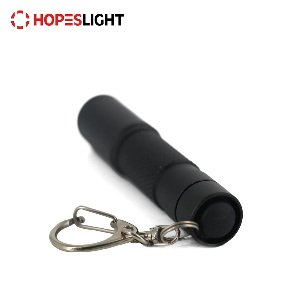 
Factory Mini Aluminum Metal LED Keychain Flashlight Keyring Torch with LED Light in Bulk 